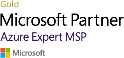 Socio Gold de Microsoft: logotipo de MSP experto de Azure